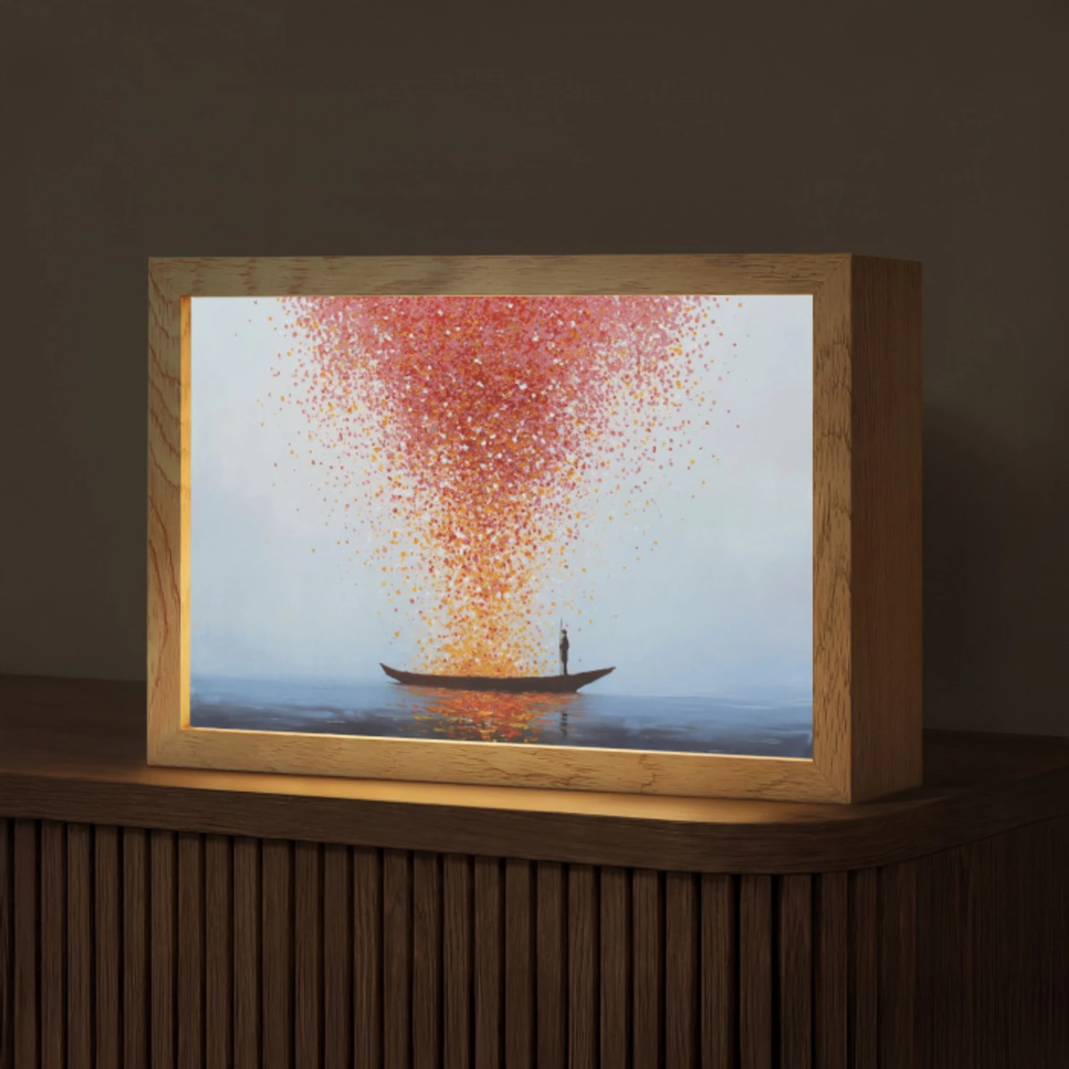 Wolk - Confetti - Boot - Wateroppervlakte Light Box met kabel (Tafellamp) klein -z3d_website