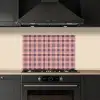 Plaid - Patroon - Schotse - Roze keuken achterwand spatscherm klein 900 -sfeer1