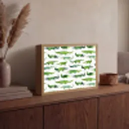 krokodillen - Speels - Groen Light Box met batterij (Wandlamp) middel 907 -sfeer2