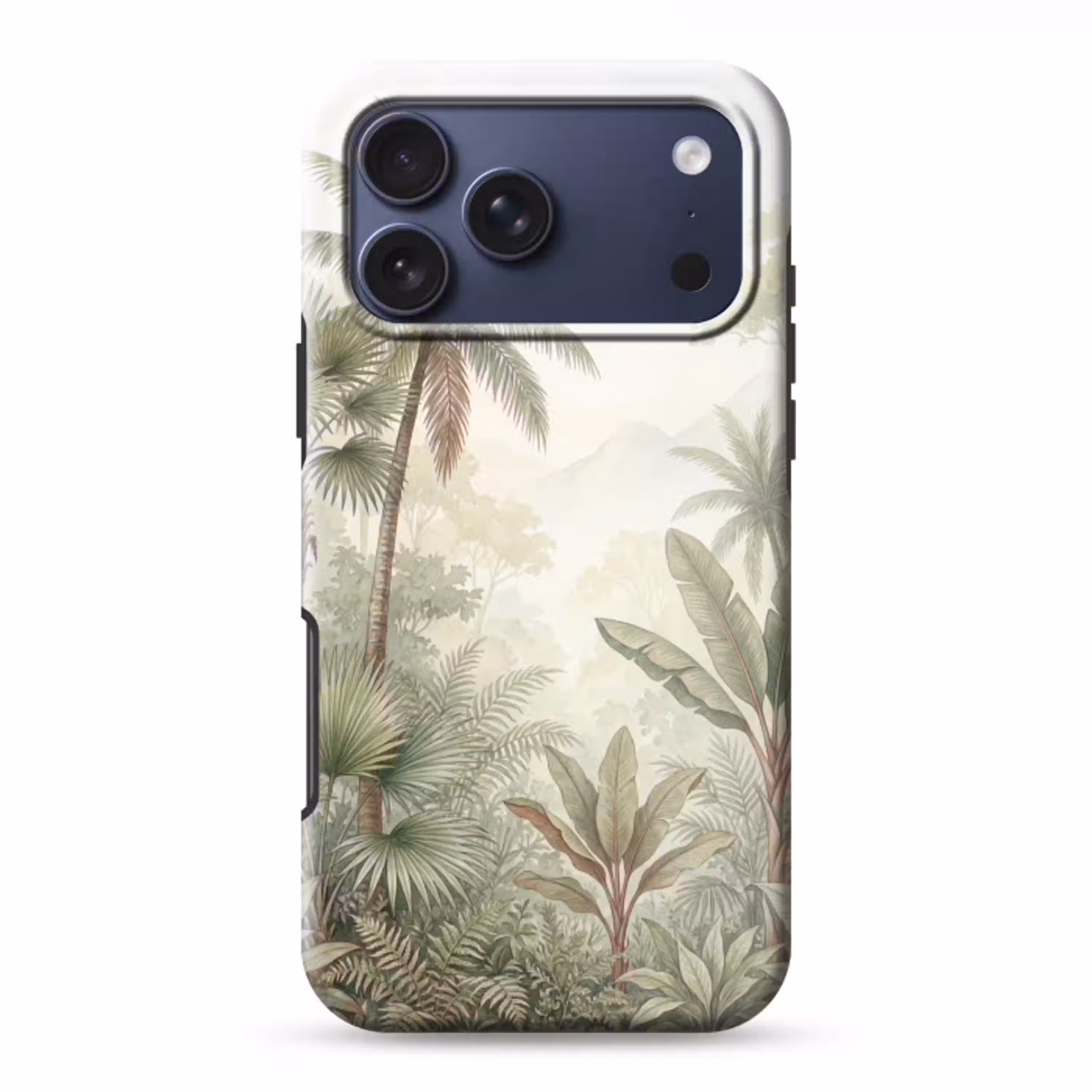 Natuur - Tropisch bos - Landschap - Aquarel - Groen Toughcase MagSafe Apple iPhone 17 Pro Max klein -3d
