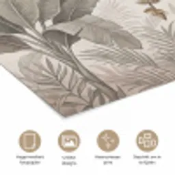 Natuur - Jungle - Ringstaartmaki - Bruin poster papier klein -closeup_NL