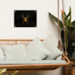 Spin - Goud - Minimalistisch - Poten tuinposter los doek klein -sfeer7