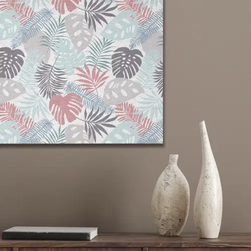 Monstera - Pastel - Bladeren - Tropical PET vilt klein -sfeer6_closeup
