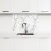 Marmer - Zuiver - Grijs - Aders keuken achterwand 2 middel 865 -3d