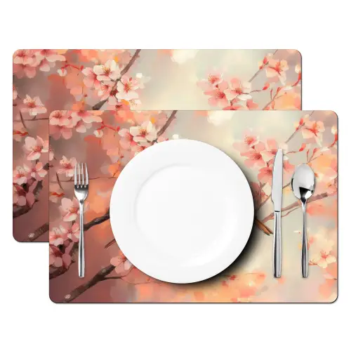 Vogels - Romantic - Bloesemtak Placemat vinyl groot -zzsfeer2_Kitchenyeah-website