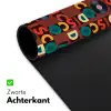 Bruin - Retro - Disco - Patroon Muismat XXL klein 681 -sfeer2