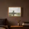 Molen - Willem Roelofs - Oude meesters - Kunst Light Box met batterij (Wandlamp) middel -sfeer4