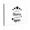 Spreuken - Hotel mama always open - Mama - Quotes canvas 2cm klein -z3d
