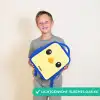 Kawai - Kuiken - Geel Kinderrugzak - Blauw middel -sfeer1_NL