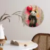 Graffiti - Panda - Ballon - Street art - Banksy Wandcirkel kunststof plaat 5mm dik klein -sfeer4