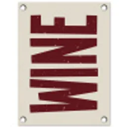 Wine - Red - Decoratie - Japandi tuinposter los doek klein -3d