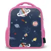 Planeten in de hemel Kinderrugzak - Roze middel -3d