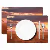 Groep olifanten - Open vlakte - Zon Placemat vinyl groot -zzsfeer2_Kitchenyeah-website