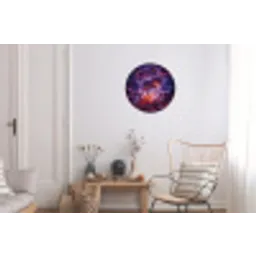 Space - Stars - Abstract - Colorful Wandcirkel aluminium klein -woonkamer