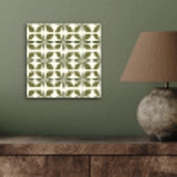 Botanisch - Retro - Groen aluminium wit klein 46 -sfeer2
