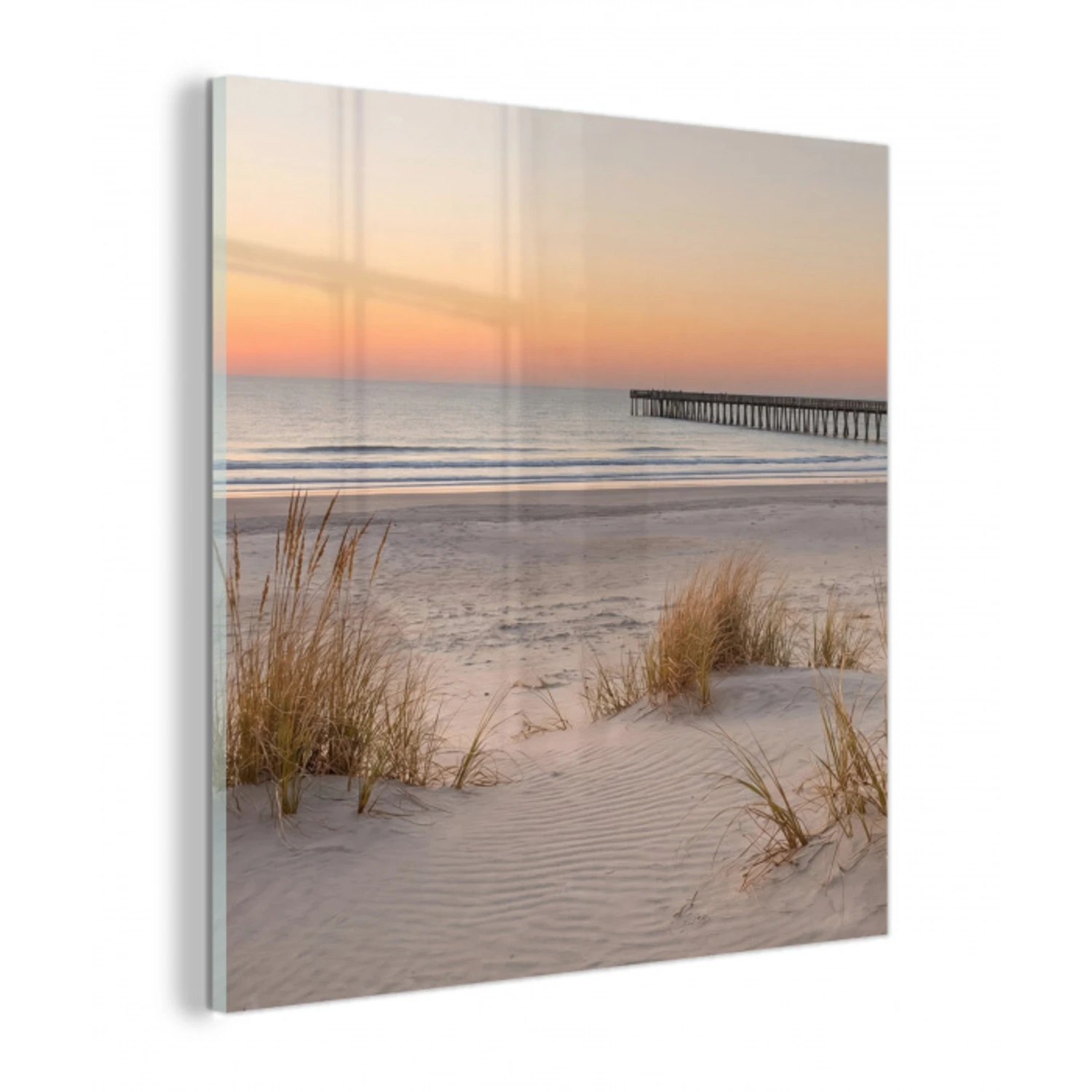 Pier - Zonsondergang - Strand plexiglas 5mm klein -z3d