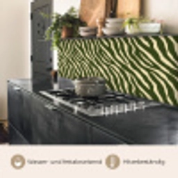 Zebra - Patroon - Groen keuken achterwand 2 middel 871 -usp_DE