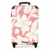 Vintage bloemen - Lichtroze NBS - Handbagage koffer - Kinderen Unisex middel -productfoto_recht