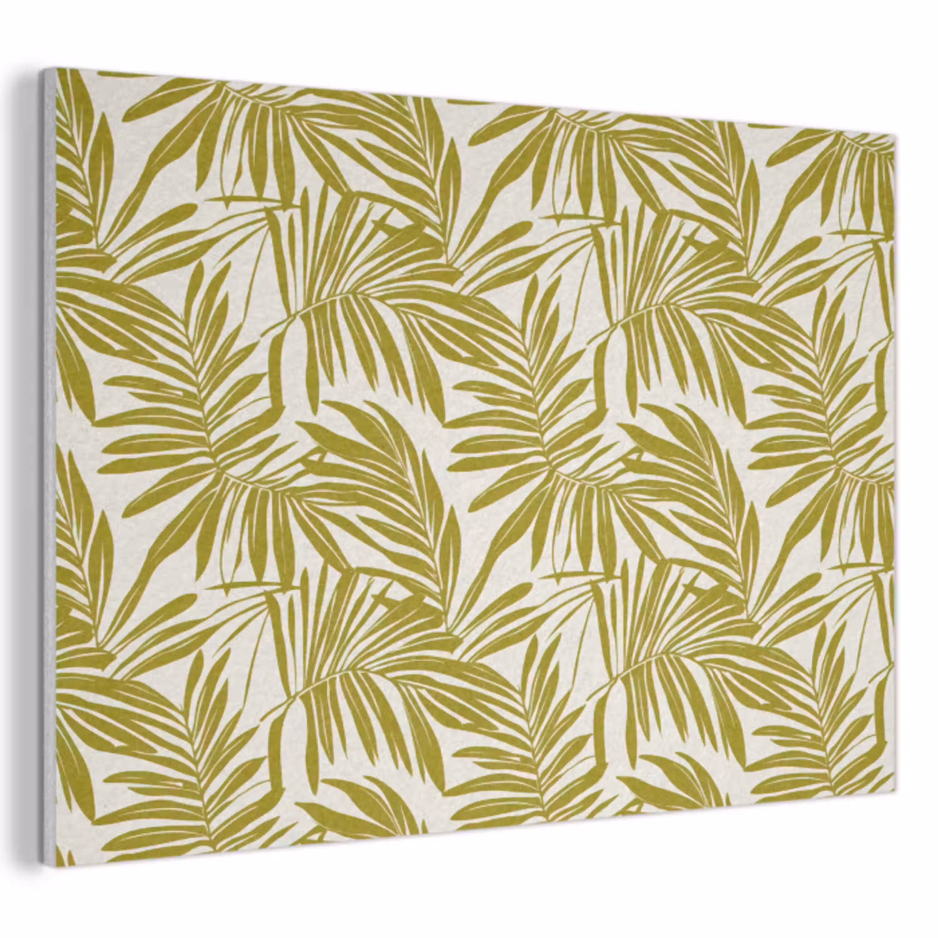 Palmblad - Patroon - Groen PET vilt klein 837 -3d