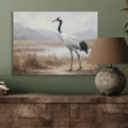 Kraanvogel - Natuur - Realistisch PET vilt klein -sfeer2