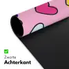 Hartjes - Valentijn - Patroon - Kleurrijk Muismat XXL klein -sfeer2