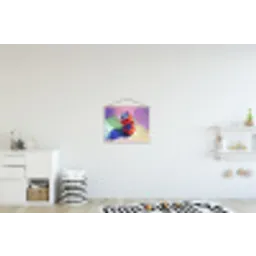 Frisdrank - Blik - Paars textielposter latten blank klein -kinderkamer