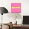 Roze - Groene bonjour - Organisch aluminium wit klein -sfeer5
