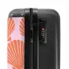 Patronen - Schelp patroon in pastelroze NBS - Handbagage koffer - Kinderen Unisex middel -slot