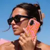 Patroon - Roze - Oranje - Abstract - Modern Toughcase MagSafe Apple iPhone 17 klein -Sfeer2V