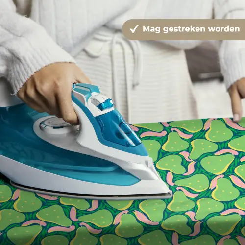 Peren - Groen - Roze Wandkleed katoen klein 269 -sfeer9