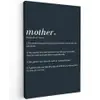 Mama definitie - Mother - Quotes - Spreuken canvas 2cm klein -z3d