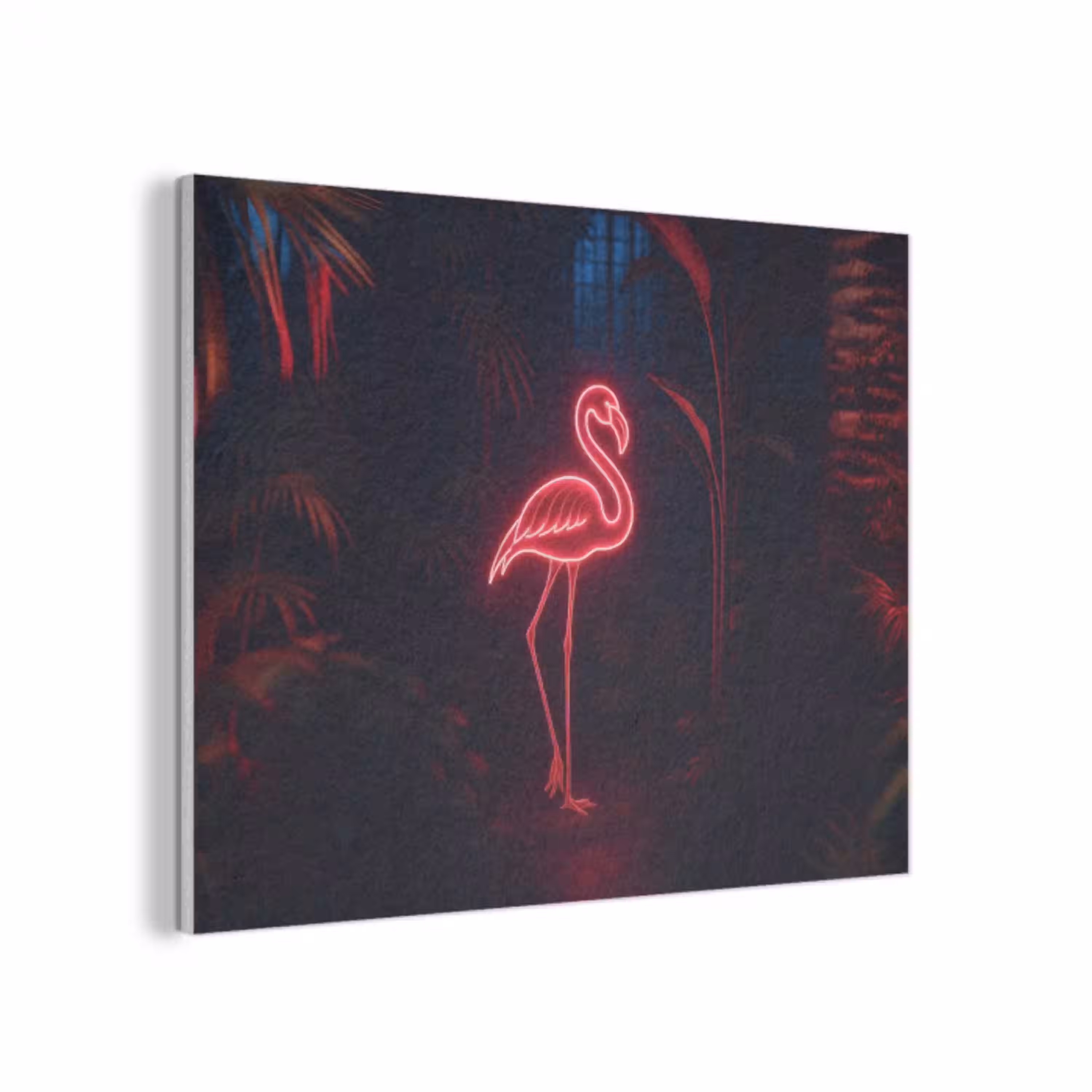 Flamingo - Roze - Neon - Licht PET vilt klein -3d