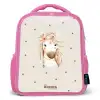 Bohemian paard in pastel kleuren Kinderrugzak - Roze middel -3d