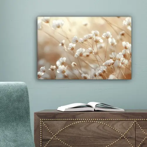 Wilde - Bloemen - Wit canvas 2cm klein -sfeer4