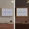 Patroon - Modern - Kleurrijk Light Box met batterij (Wandlamp) middel 907 -sfeer3