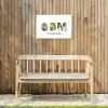 Oom - Lettercollage Tuinposter op houten frame 2 cm dik klein -sfeer4