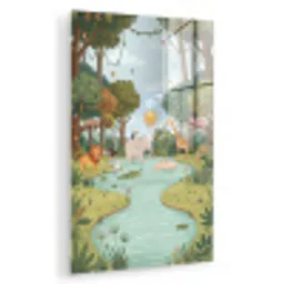 Jungle - Oase - Dieren - Kleurrijk plexiglas 5mm klein -zzzproduct_nieuw