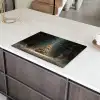 Kerstboom - Bos - Sneeuw - meerkleurig Inductie beschermer vinyl 3mm klein -sfeer8