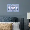 Vlinder - Vleugels - Stippen - Bloemen poster papier klein -sfeer2