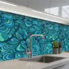 Design - Vintage - Blauw - Turquoise keuken achterwand 2 middel 871 -3d_schuin