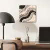 Golven - Zwart - Zandkleur plexiglas 5mm klein -sfeer6