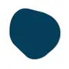 Indigo - Palet - Kleuren Wandcirkel Organisch Forex 3mm klein 629 -3d