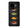 Kruiden - Lepel - Specerijen - Zwart - Italiaans Telefoonhoesje Samsung Galaxy S20 Ultra klein -3d