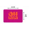 Oh la la - Roze - Oranje - Gestapelde letters Placemat vinyl groot -specs