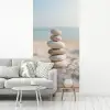 Stenen - Stapel - Zand - Zee fotobehang vinyl groot -woonkamer