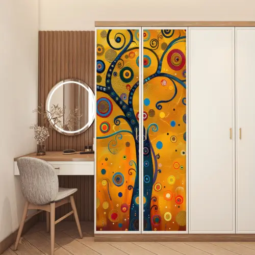 Abstract - Boom - Levensboom - Modern deurposter klein -sfeer3