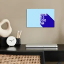 Today is a good day - Blauw - Schaduw poster papier klein -sfeer1
