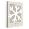 Sneeuwvlok - Wit - Winter - Kerst KitchenYeah - Keuken - Canvas klein -3d