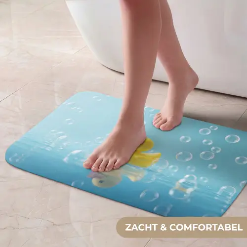 Bubbels - Badeend - Geel Badmat klein -USP_ZachtNL
