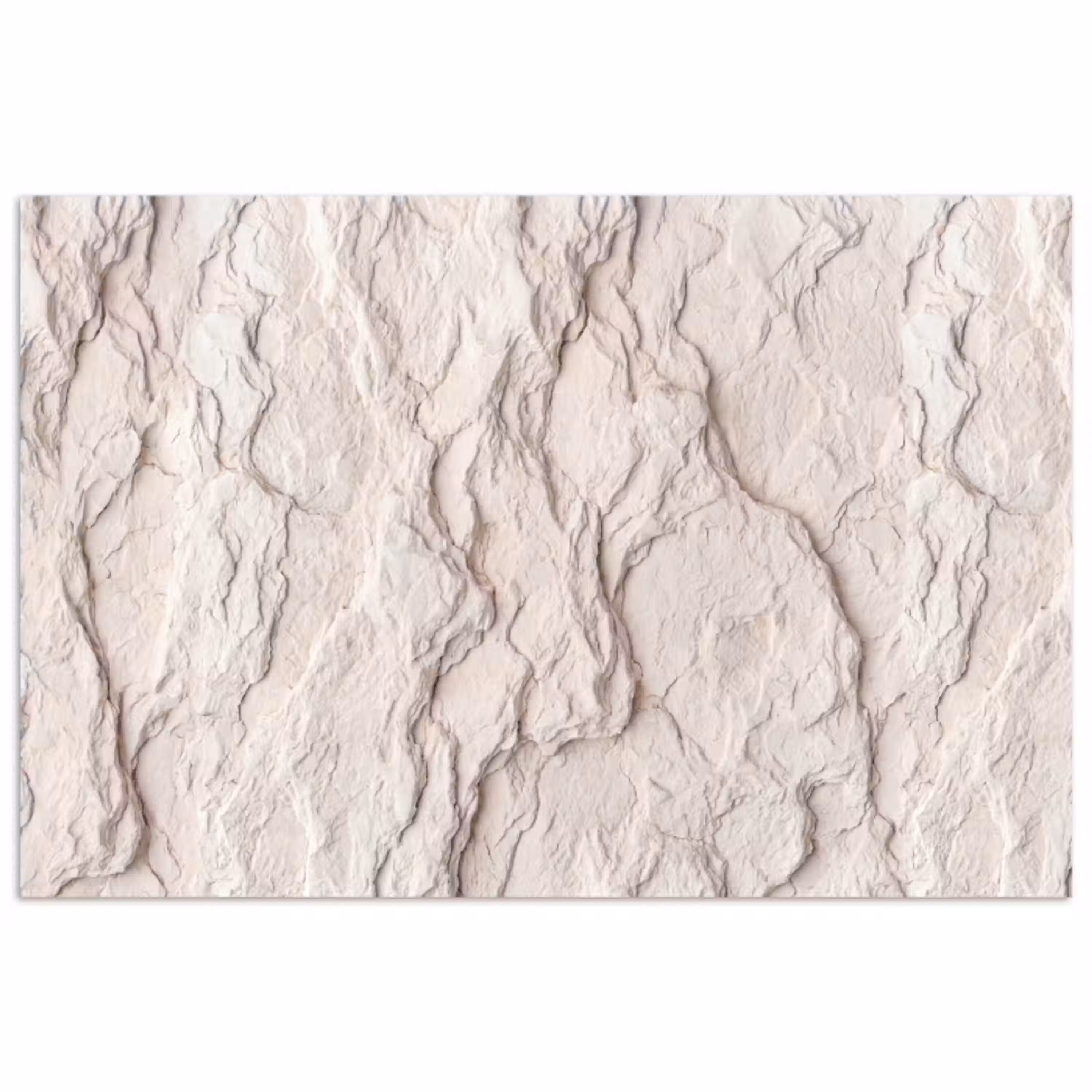 Rots - Structuur - Natuur - Beige - Abstract poster papier klein -3d